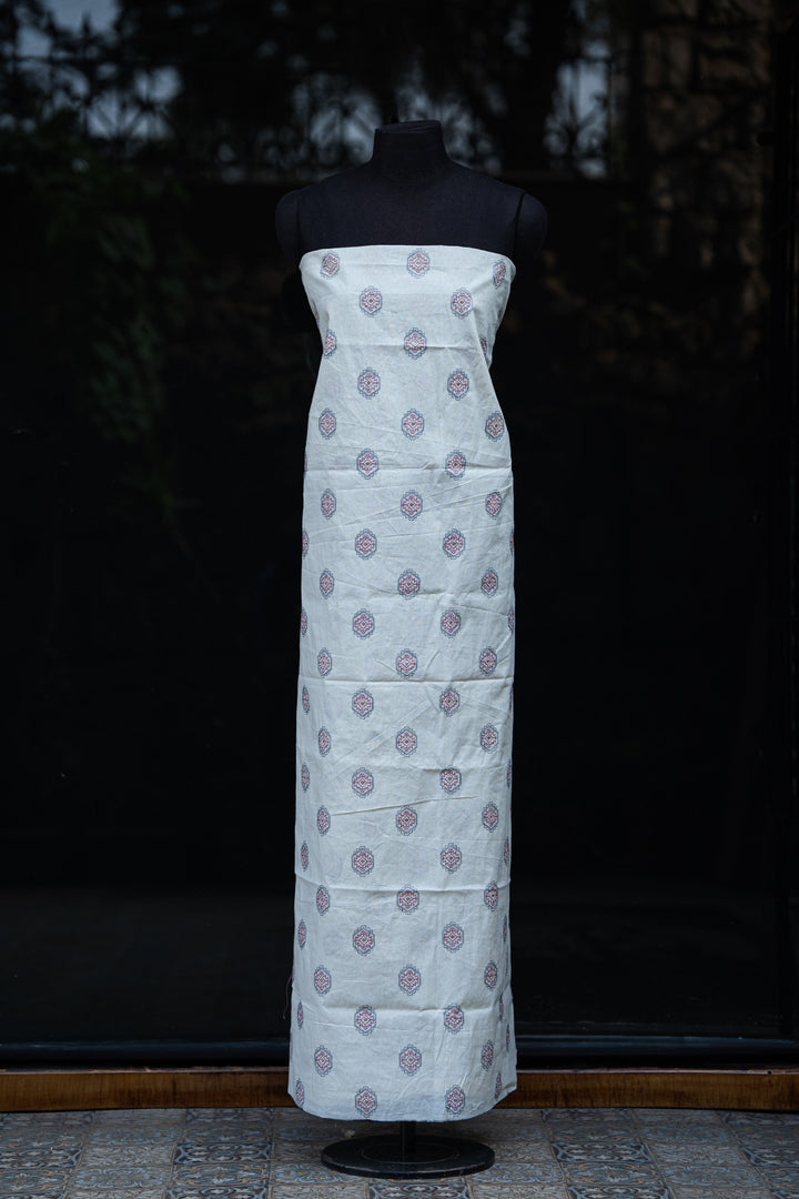 Embroidered cambric cotton