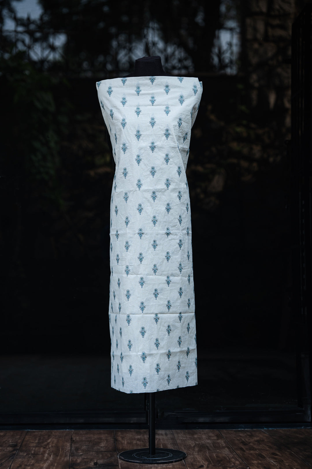 Embroidered cambric cotton