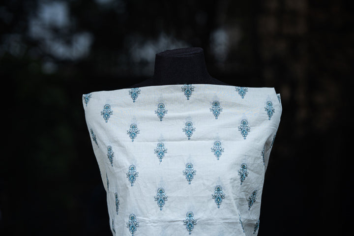 Embroidered cambric cotton