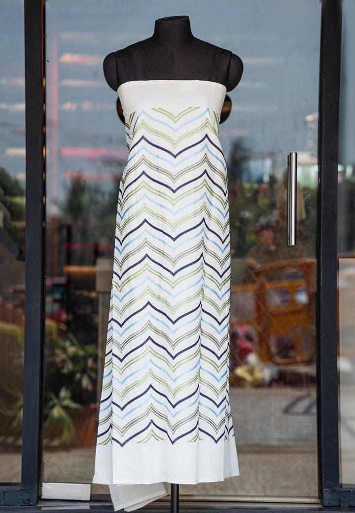 Embroidered cambric cotton