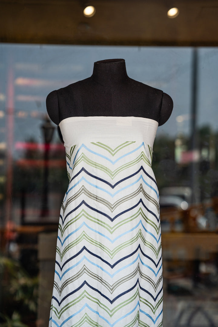 Embroidered cambric cotton