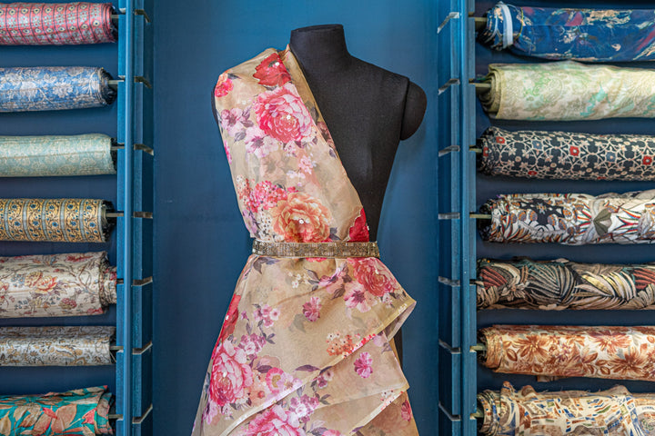 Printed organza