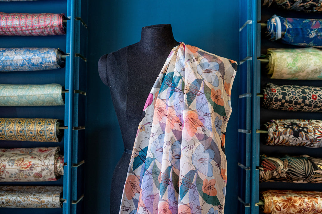 Printed organza