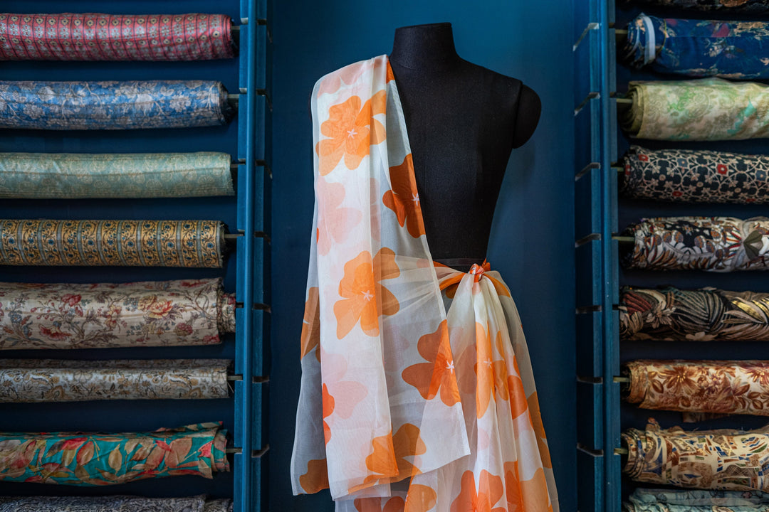 Printed organza