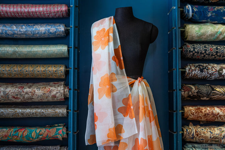 Printed organza