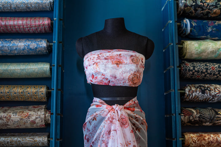 Printed organza