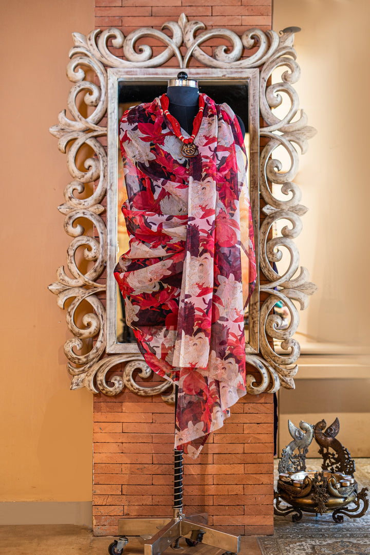 Printed organza