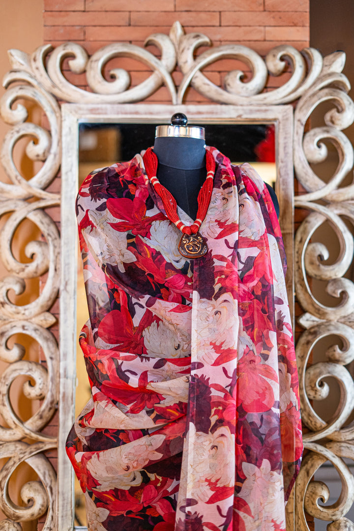 Printed organza