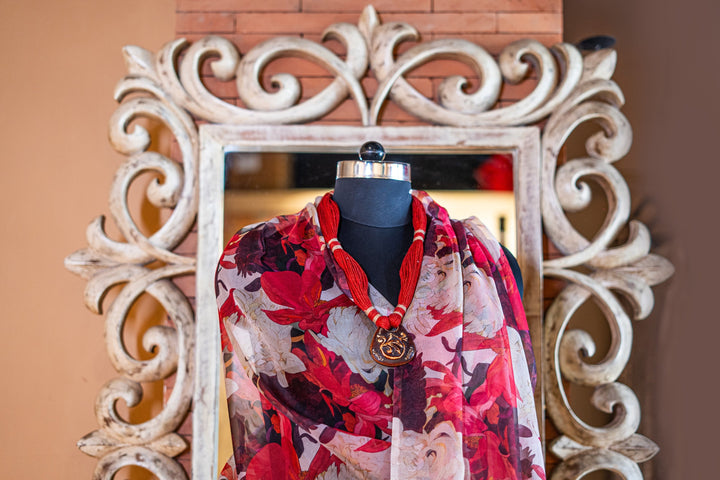 Printed organza
