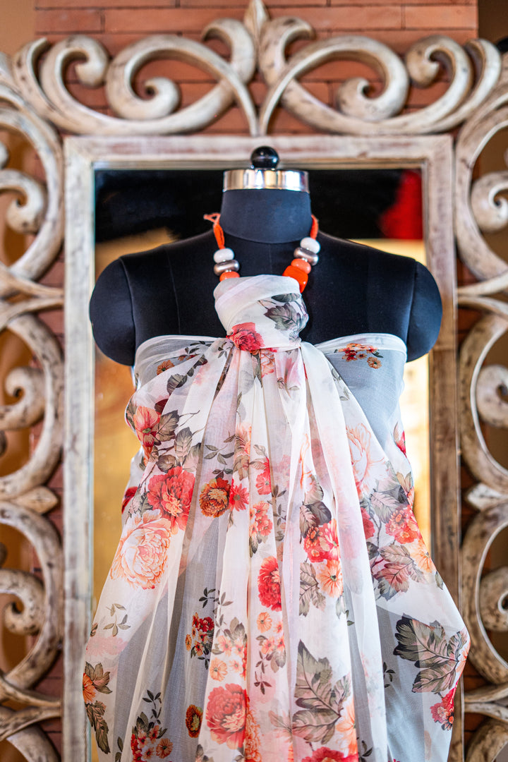 Printed organza