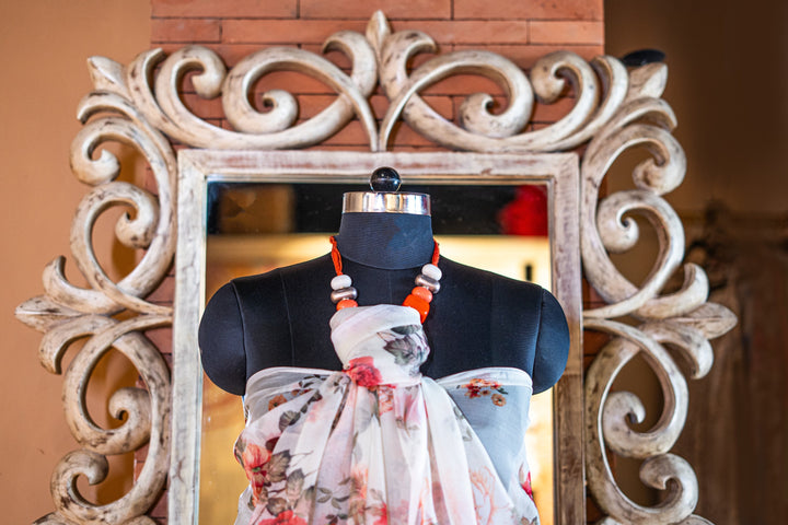 Printed organza