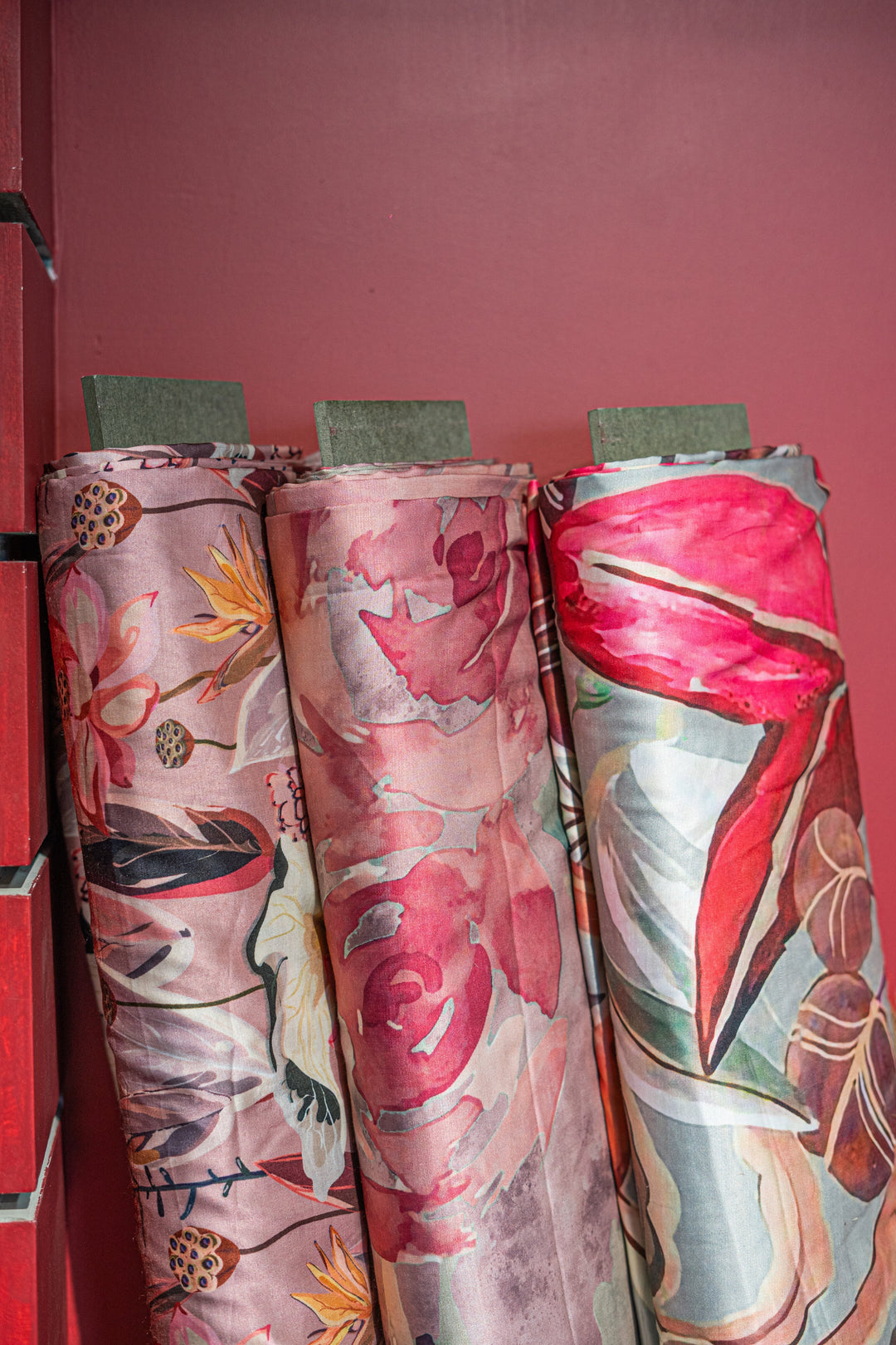 Floral Linen Satins