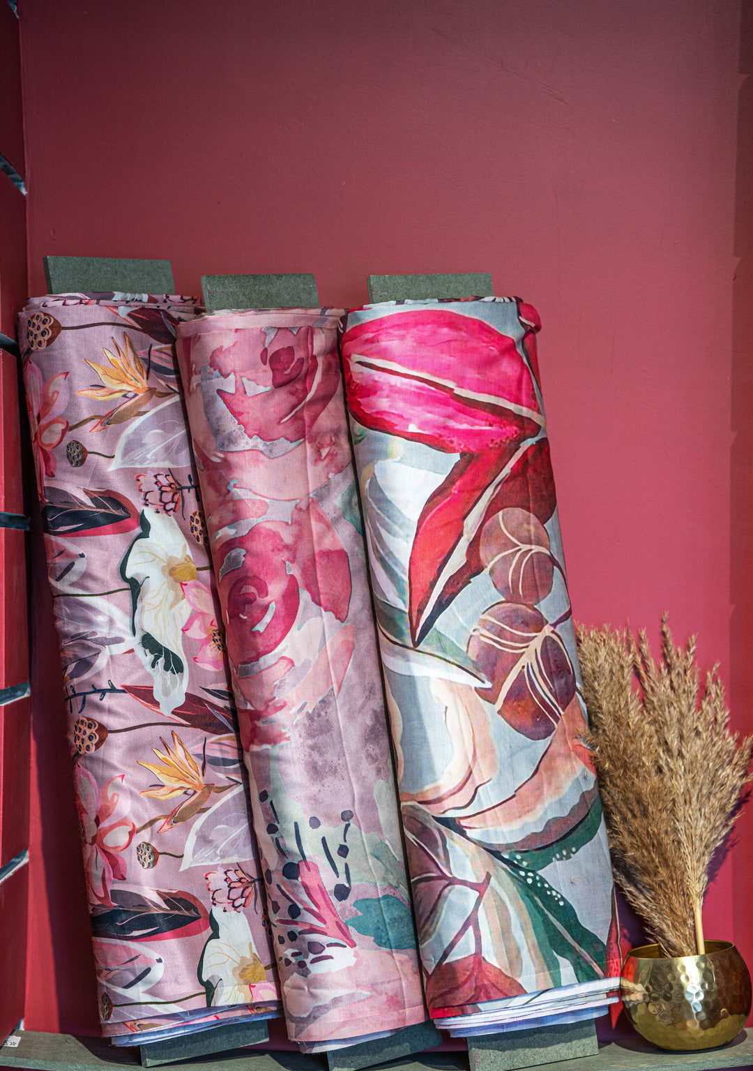 Printed Linen Satin