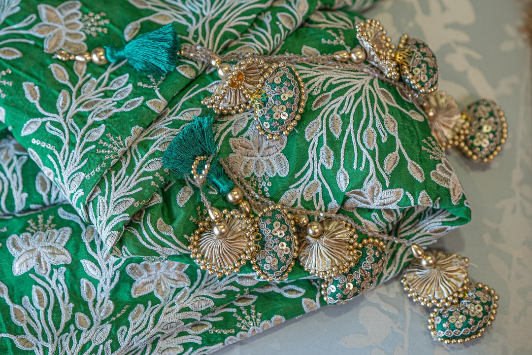 Heavy Embroidered Chinon