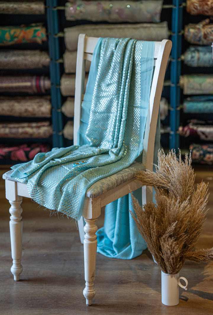 Embroidered georgette