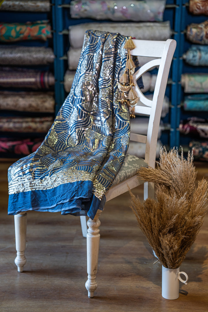 Heavy Embroidered georgette