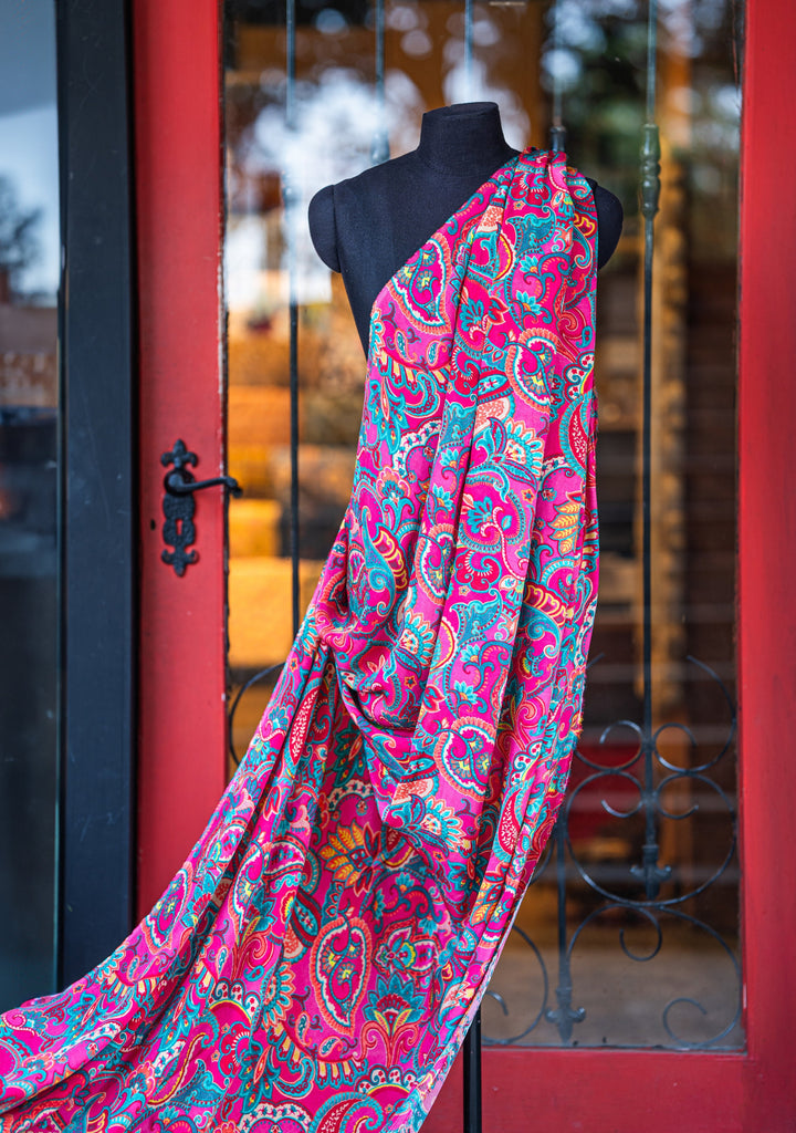 Printed flowy crapes
