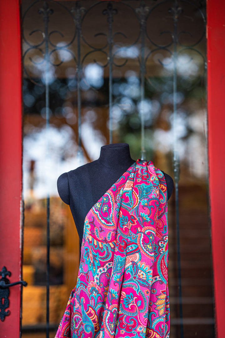 Printed flowy crapes