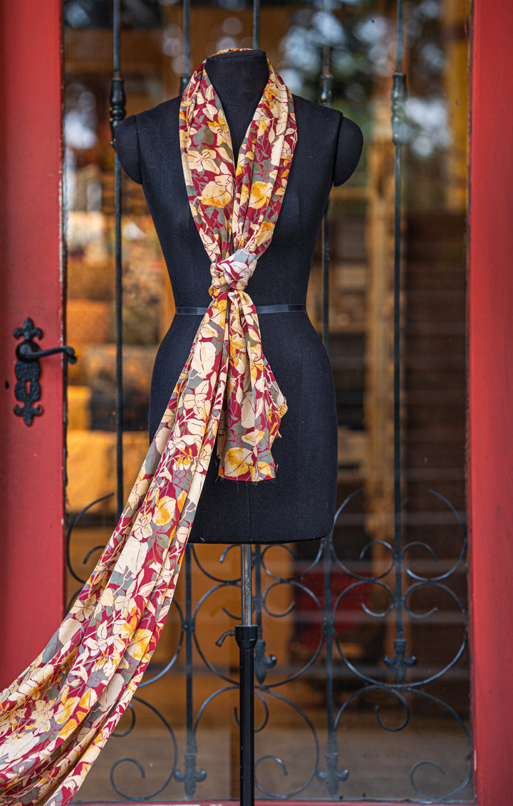 Printed flowy crape