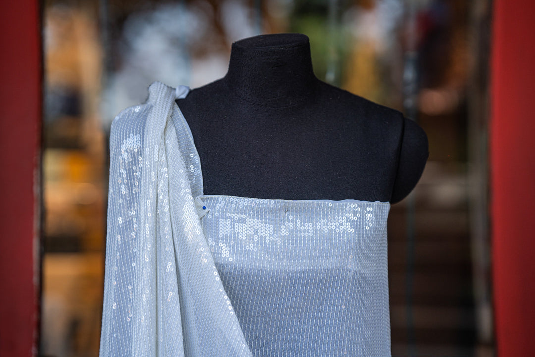embroidered georgette