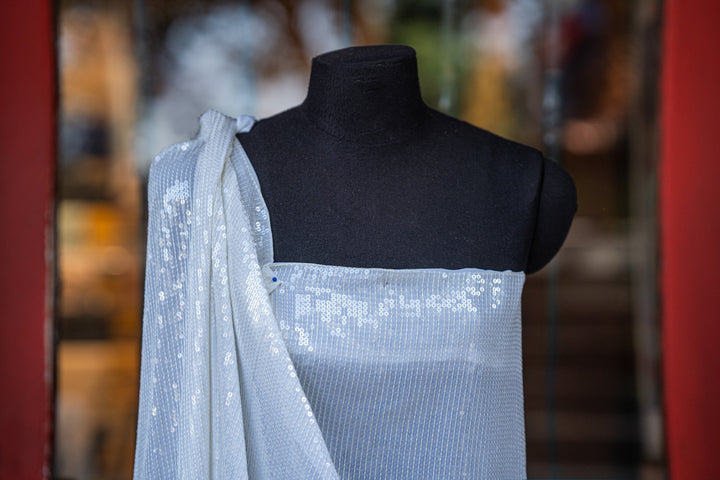 embroidered georgette