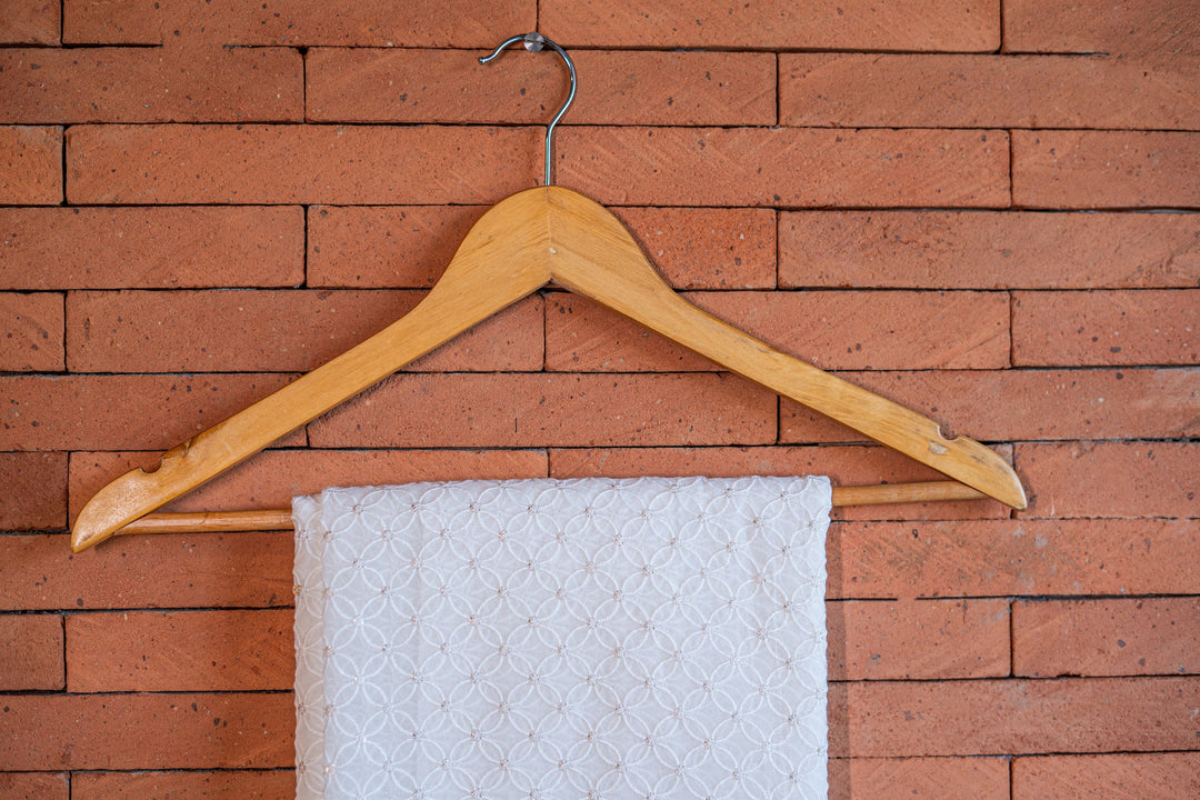 Dyeable embroidered georgettes