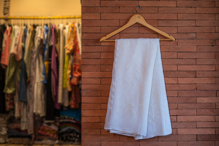 Embroidered organza