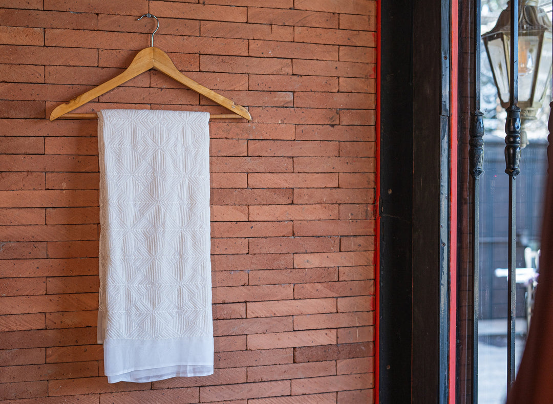 Dyeable embroidered georgettes