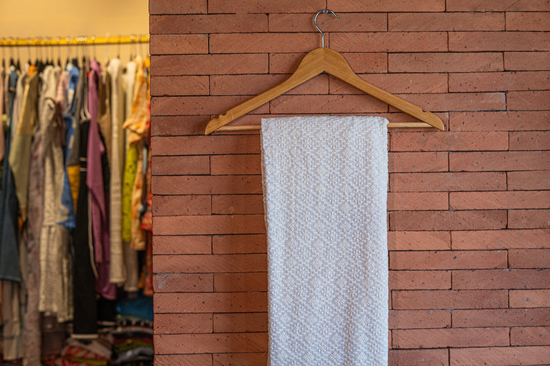 Embroidered dyeable georgettes