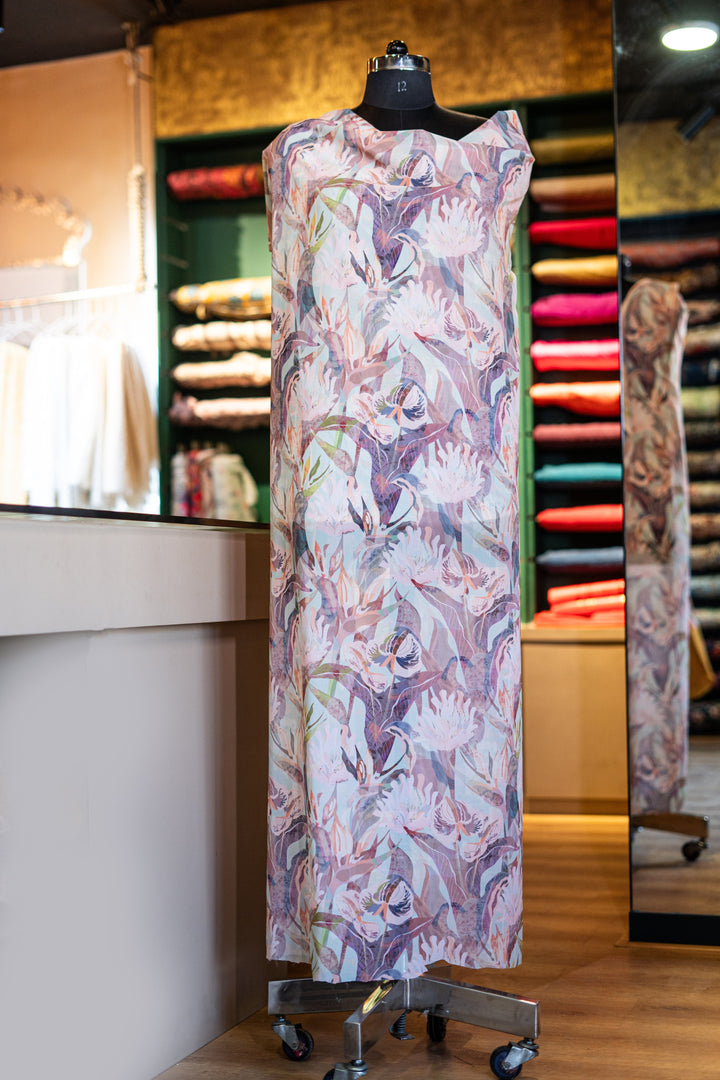 Flowy printed fabric