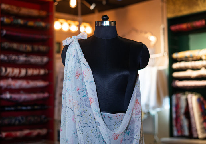 Flowy printed georgette