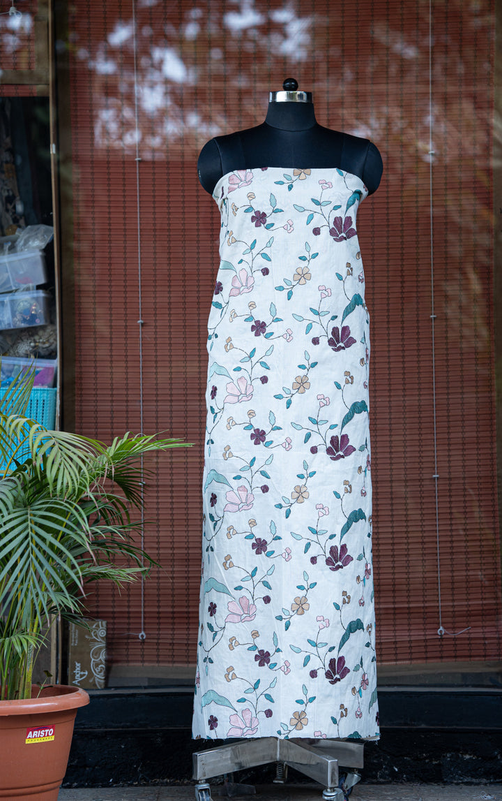 Embroidered cambric cotton