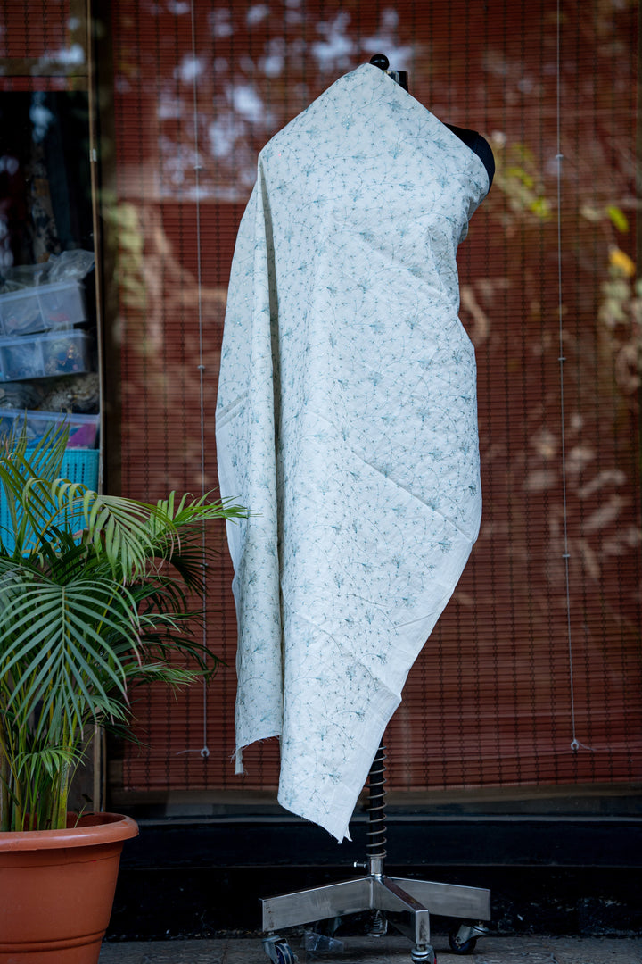 Embroidered cambric cotton