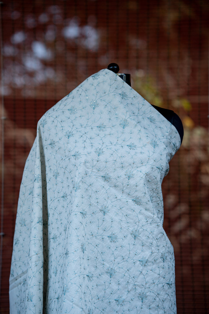 Embroidered cambric cotton