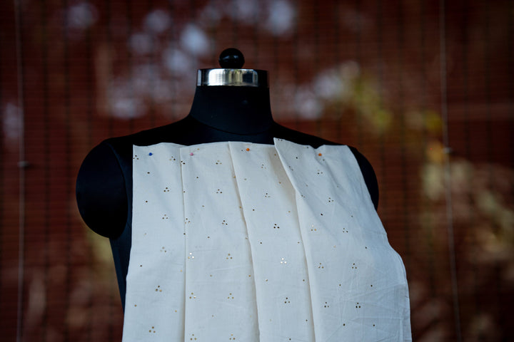 Cambric cotton with Mukaish