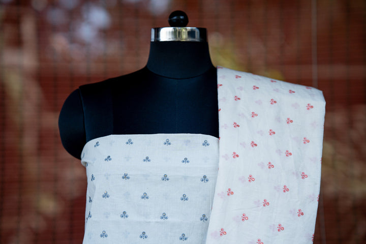 Embroidered cambric cotton