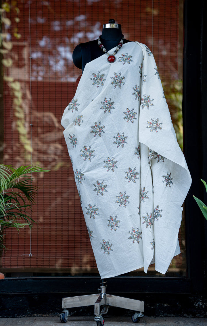 Embroidered cambric cotton