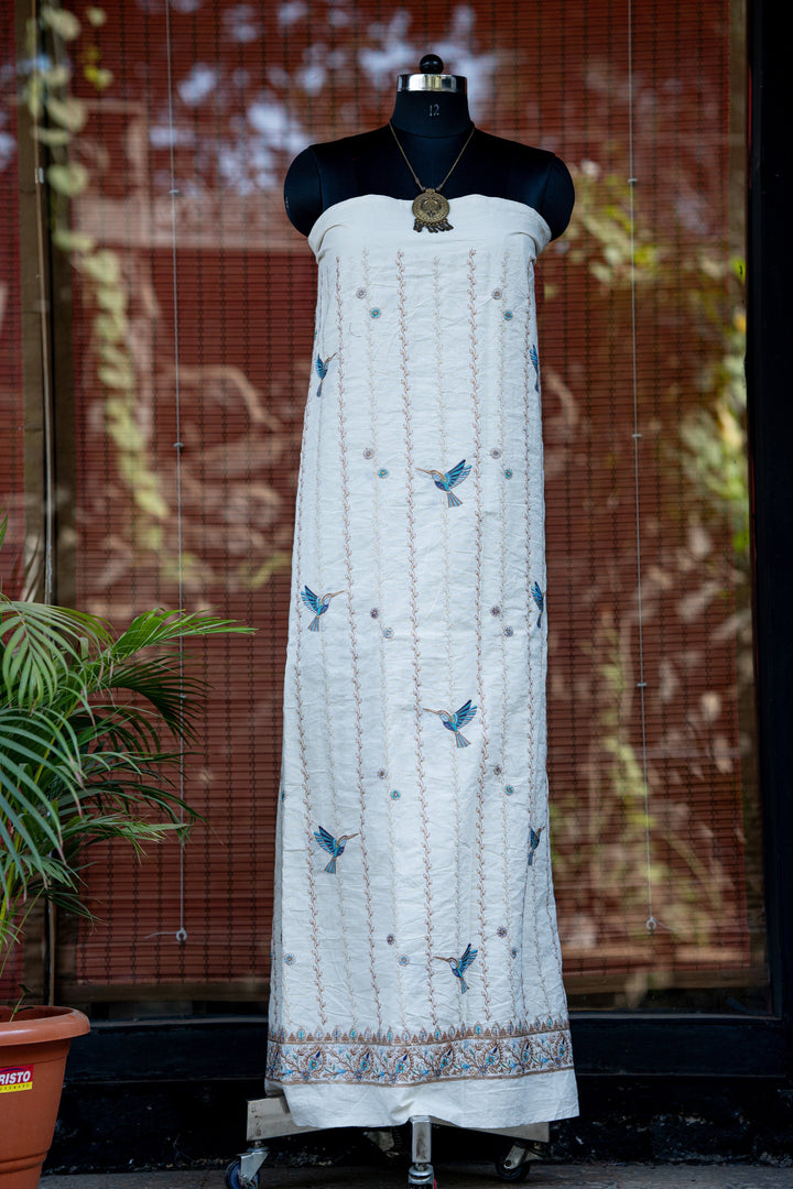 Embroidered cambric cotton