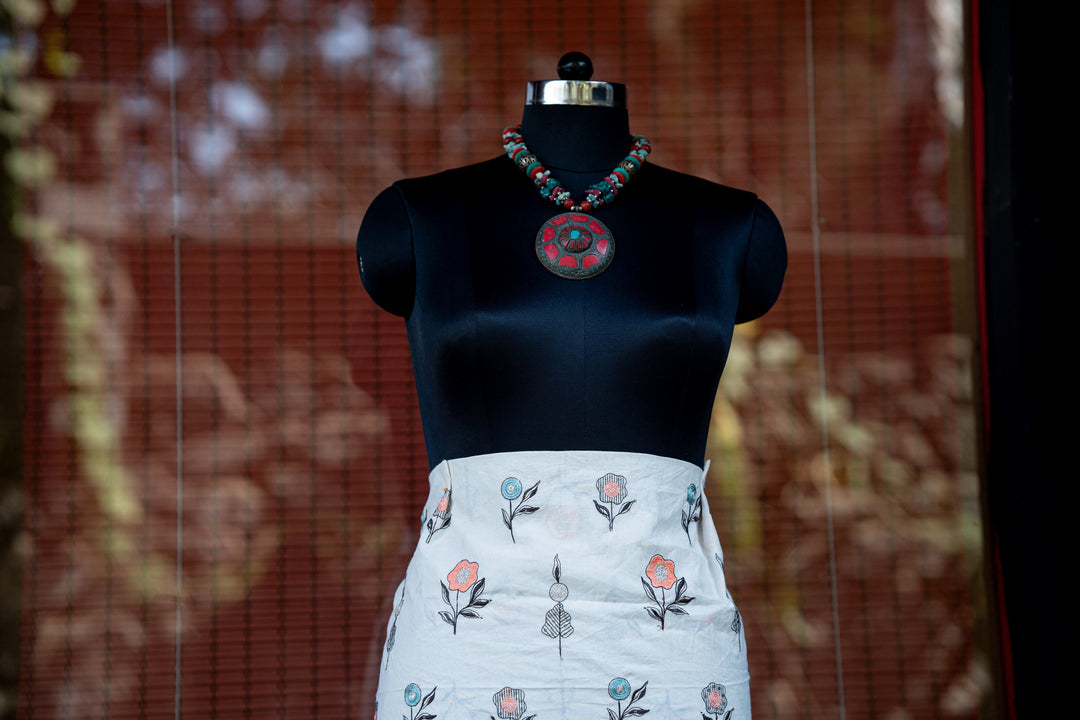 Embroidered cambric cotton