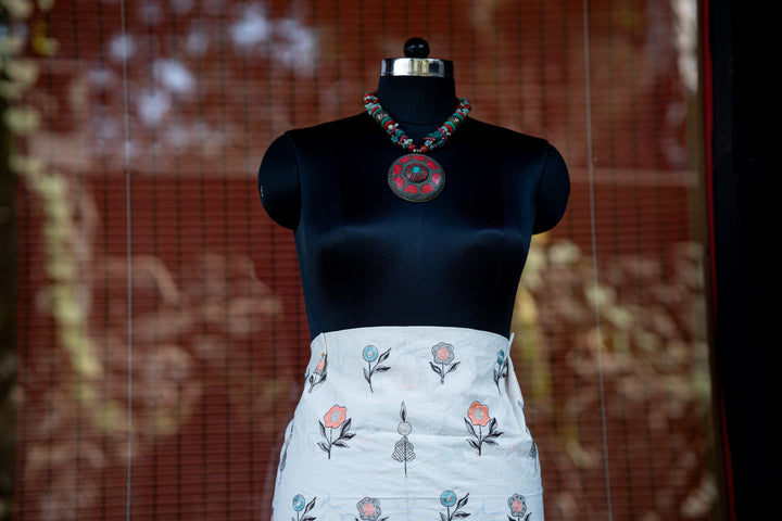 Embroidered cambric cotton