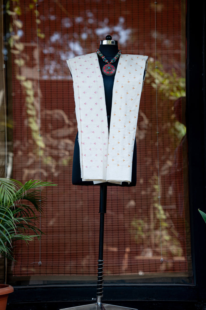 Embroidered cambric cotton