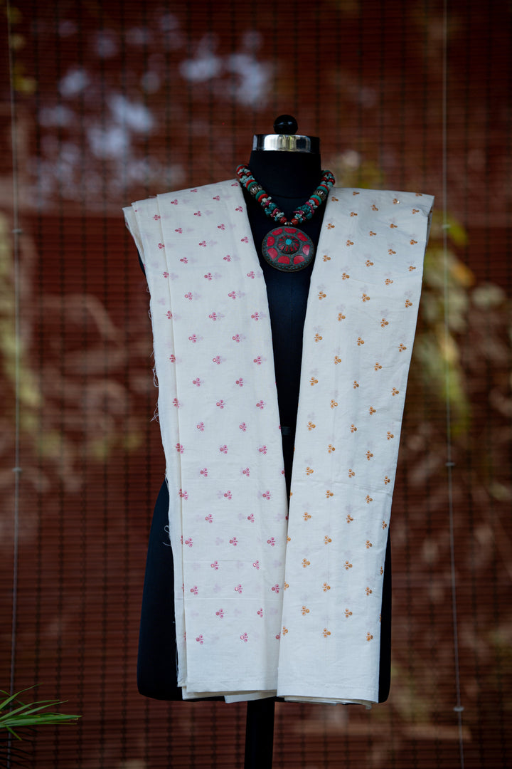 Embroidered cambric cotton