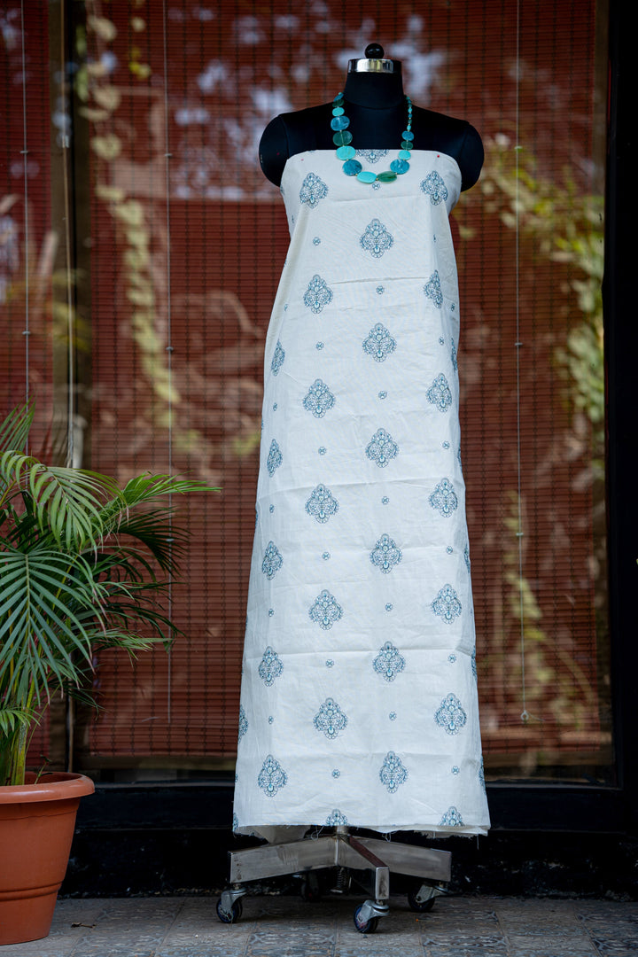 Embroidered cambric cotton