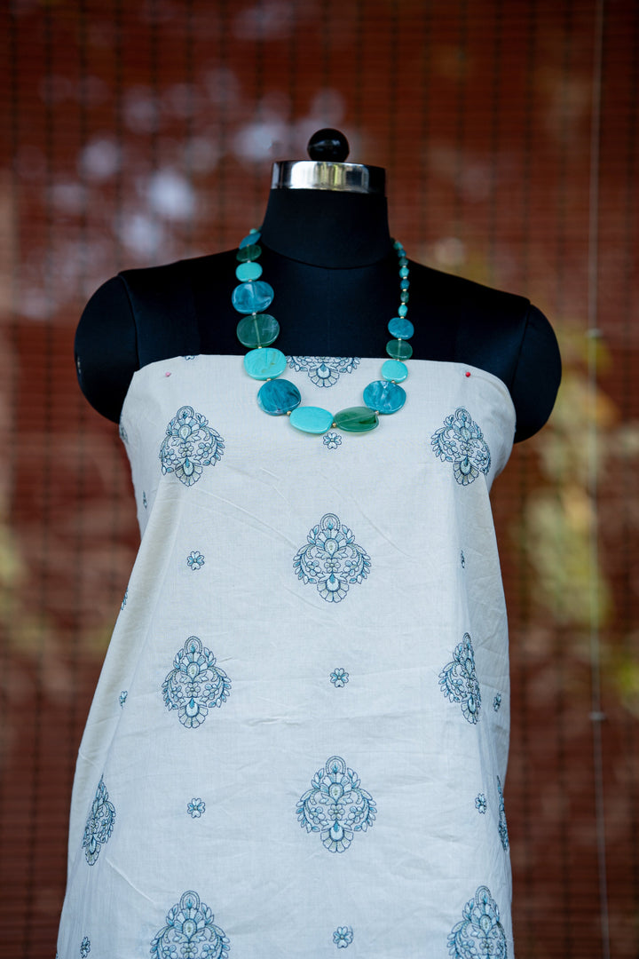 Embroidered cambric cotton