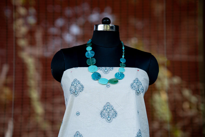 Embroidered cambric cotton