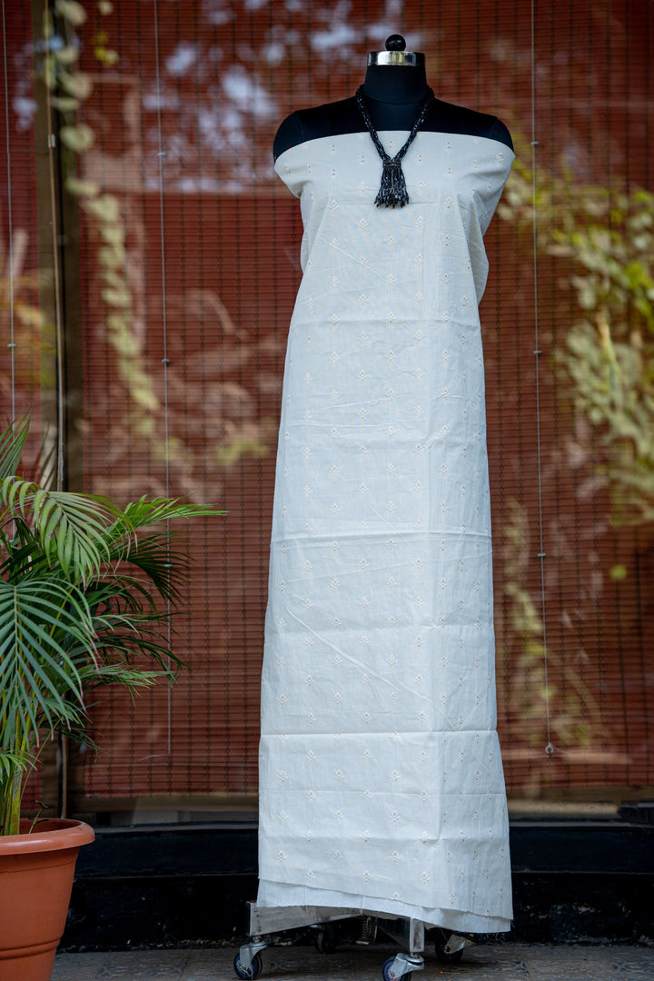 Embroidered cotton cambric