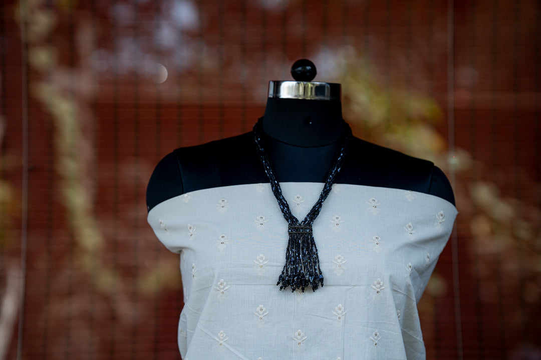 Embroidered cotton cambric